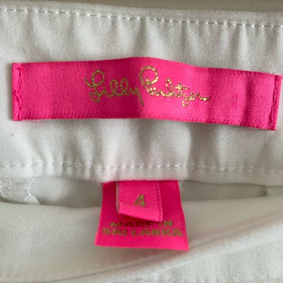 Lilly Pulitzer 5” Alesia Stretch White Shorts - Picture 5 of 5